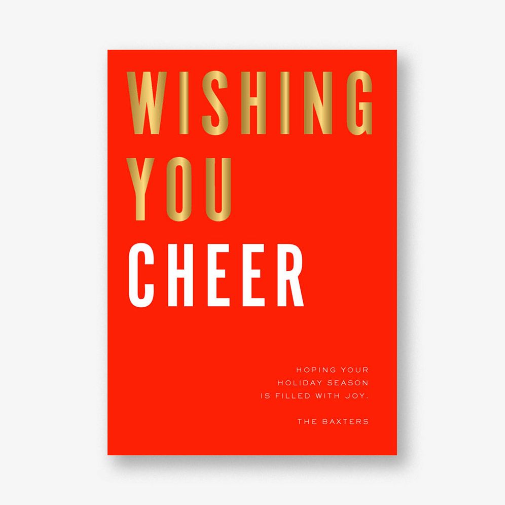 Bold in Gold Holiday Card