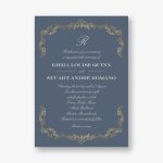 Gilded Filigree Foil Wedding Invitation