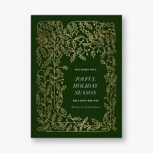 Holly Forest Holiday Card