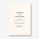 Wavy Impressions Wedding Invitation