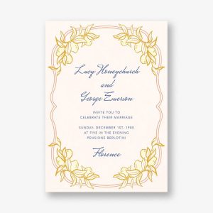 Italian Garden Wedding Invitation