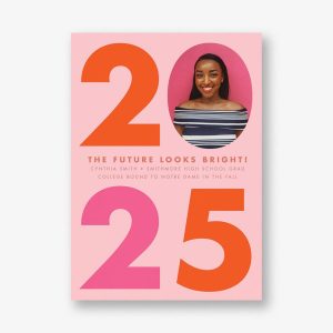Big Bold Year Graduation Announcement