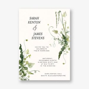 Wedding Flora Wedding Invitation