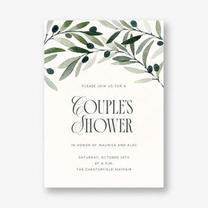 Olive Arch Bridal Shower Invitation