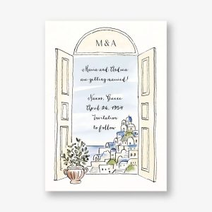 Grecian Views Save the Date