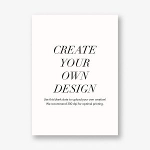 A7 Vertical Design - Upload Your Own