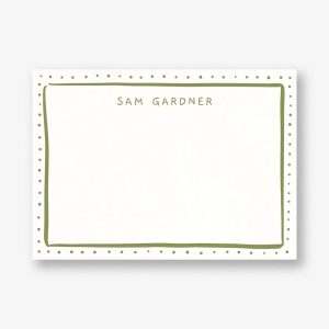 Doodle Dotted Border Stationery