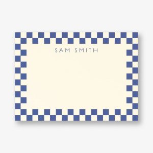 Checkerboard Border Stationery