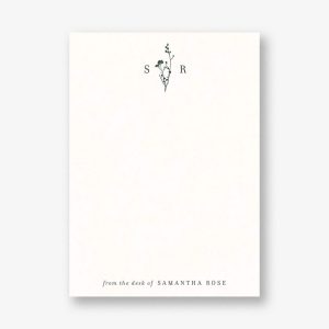 Wildflower Monogram Stationery