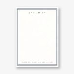 Triple Stripe Border Stationery