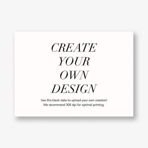 4 Bar Horizontal Design - Upload Your Own