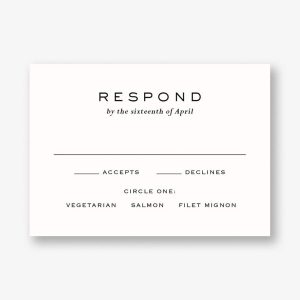 Duo Response Card