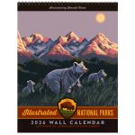 2026 Kenneth Crane National Parks Vintage Art Wall Calendar