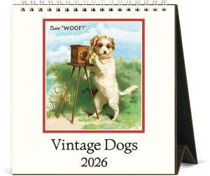 2026 Cavallini Dogs Desk Calendar