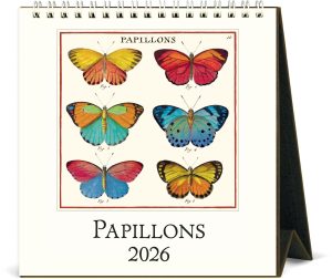 2026 Cavallini Butterflies Desk Calendar