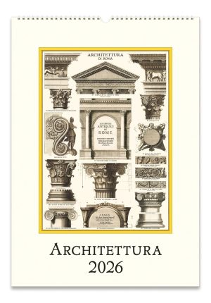 2026 Cavallini Architecttura Wall Calendar