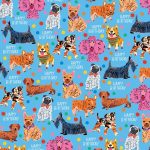 Happy Birthday Dogs Flat Sheet