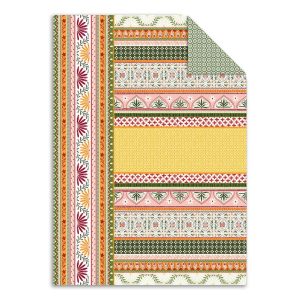 Folk Pattern Double-Sided Flat Wrap