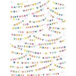 Birthday Banners Flat Wrap