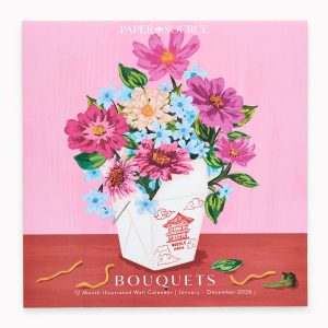 2026 Paper Source Floral Vase Calendar