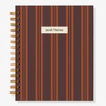 12-Month Mellow Stripes Custom Planner