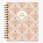 12-Month Scalloped Wallflower Custom Planner