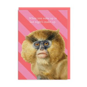 Last Night's Makeup Greeting Card