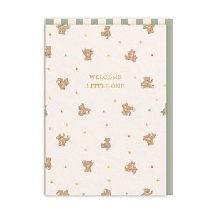 Welcome Little One Bears Baby Card