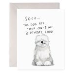 Sheepdog Belated Birthday Card