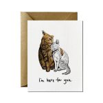 Here for You Cats Sympathy Card