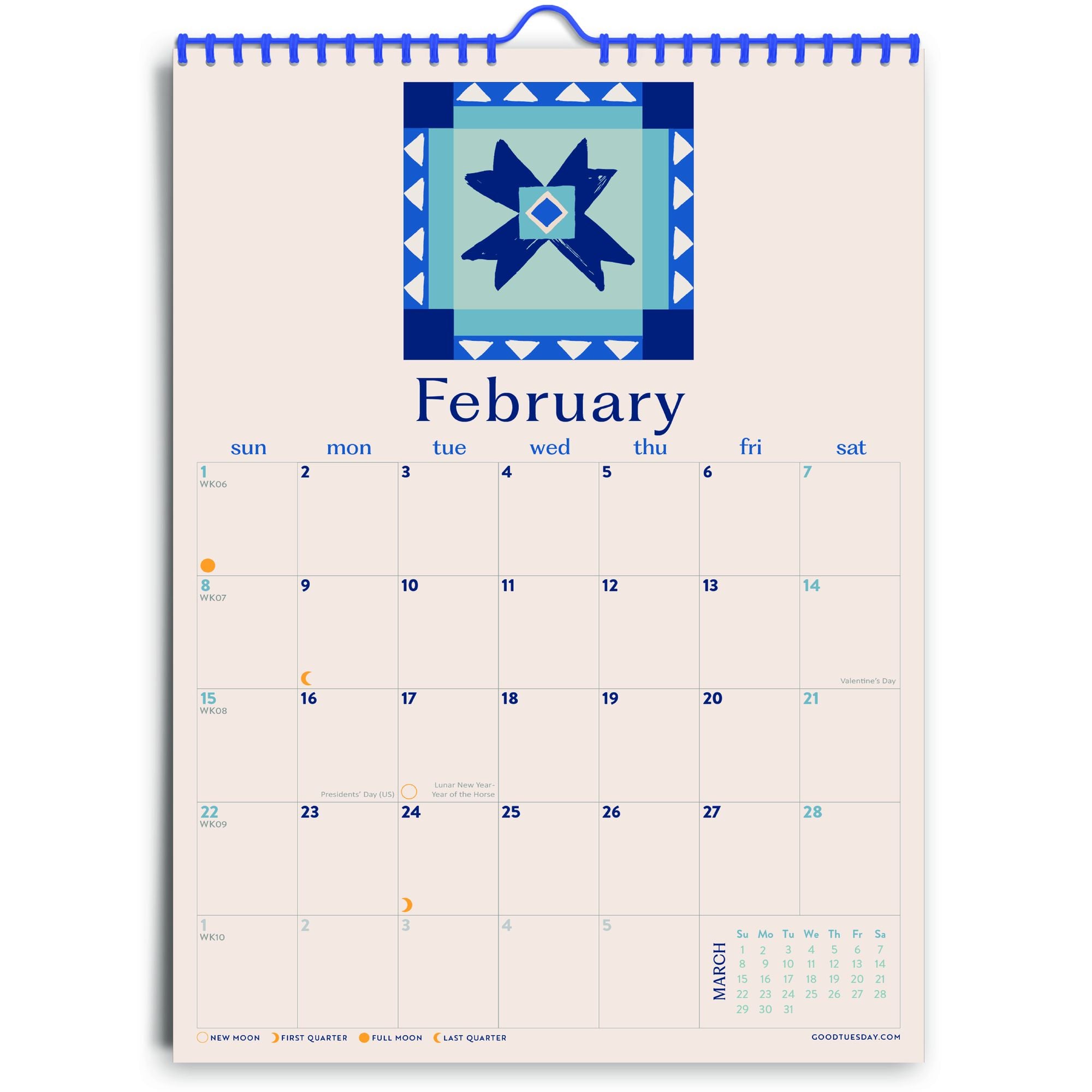 2026 Indigo A3 Calendar - Image 4