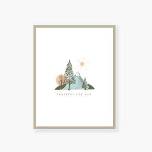 TYOU Grateful For You Mountain Notecards S/8