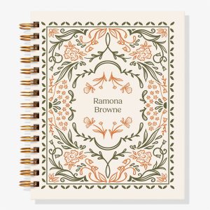 12-Month Ornamental Autumn Custom Planner