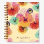 12-Month Pressed Pansy Custom Planner