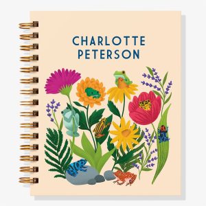 12-Month Frogs and Flora Custom Planner