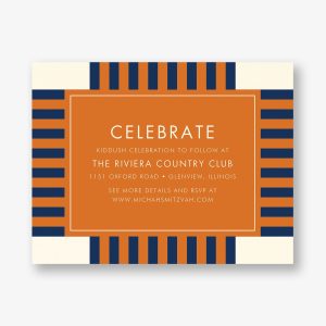 Striped Geo Bar Mitzvah Information