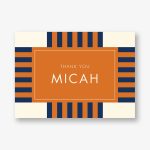 Striped Geo Bar Mitzvah Stationery