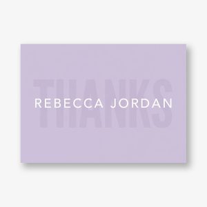 Stacked Type Bat Mitzvah Stationery