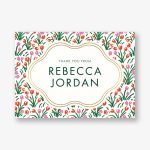 Tulip Field Foil Bat Mitzvah Stationery