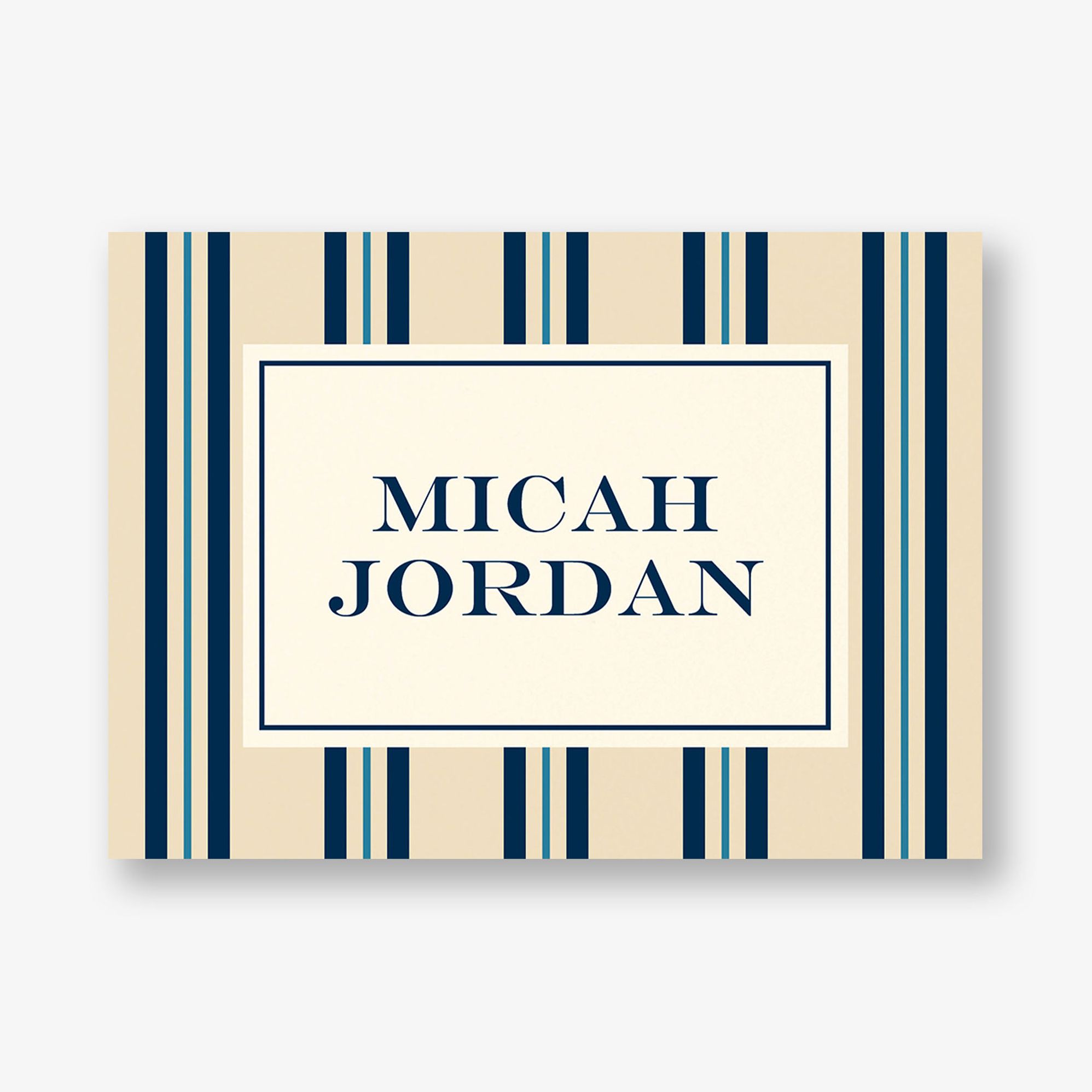 Pinstripe Bar Mitzvah Stationery - Image 3