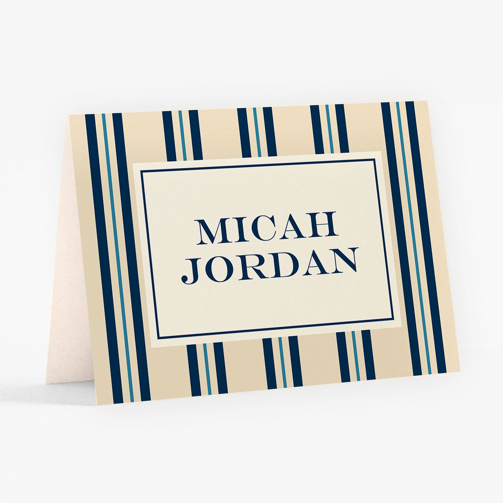 Pinstripe Bar Mitzvah Stationery - Image 4
