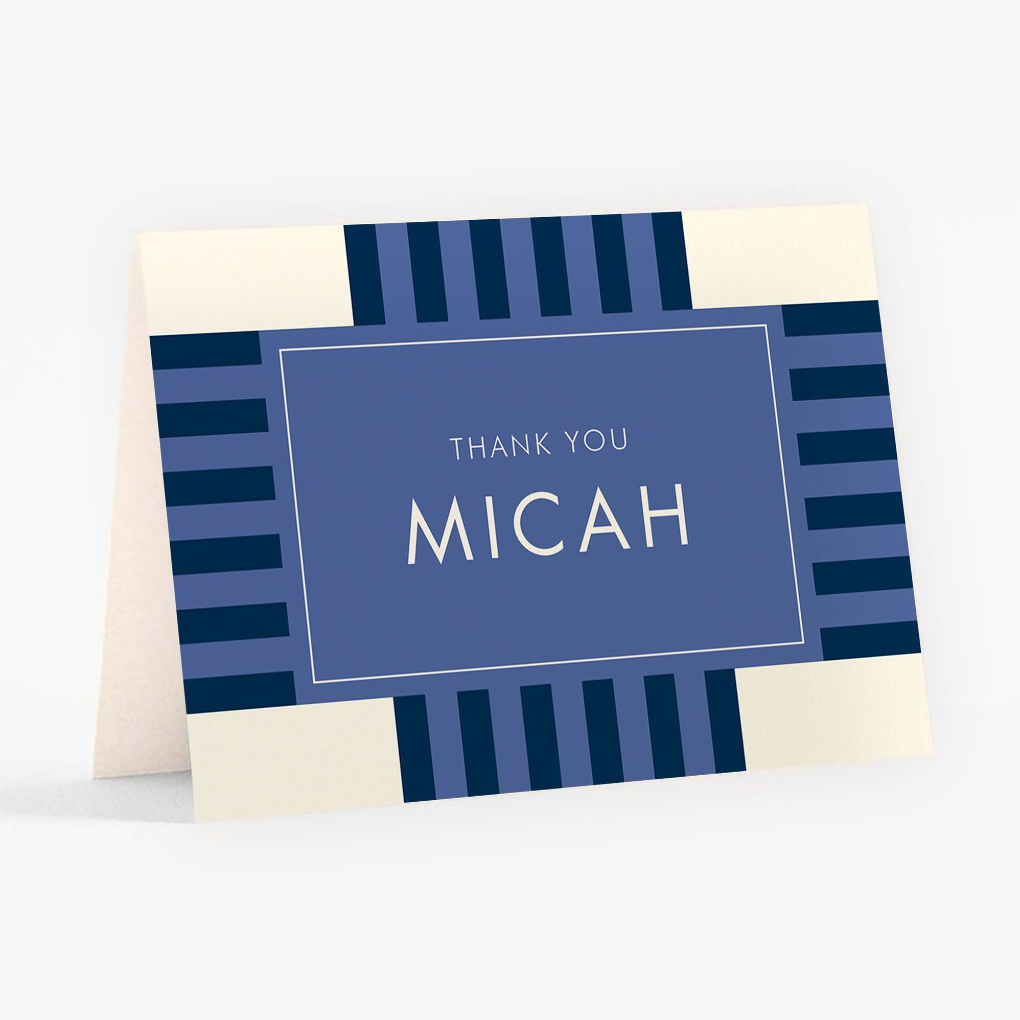 Striped Geo Bar Mitzvah Stationery - Image 6