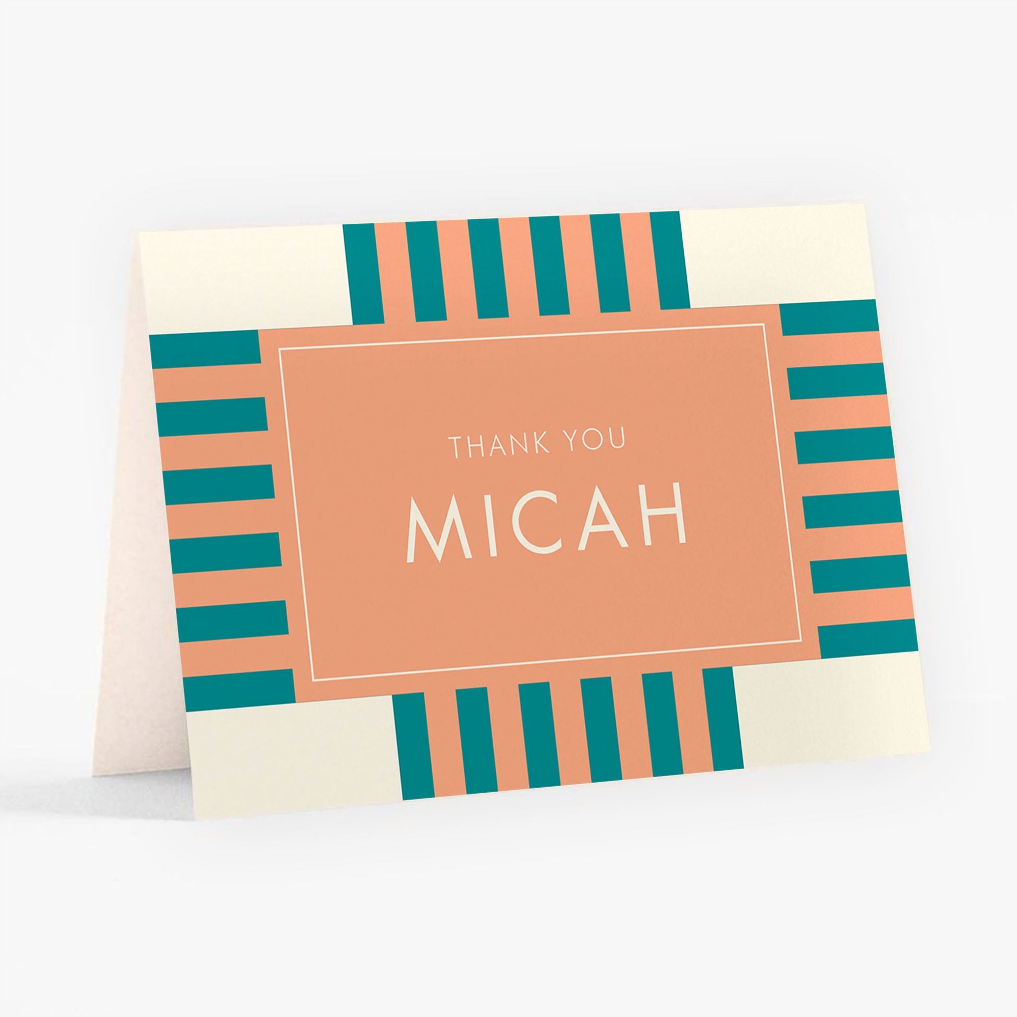 Striped Geo Bar Mitzvah Stationery - Image 8