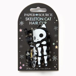 Skeleton Cat Hair Clip
