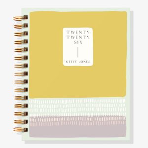 12-Month Minimal Marks Curry Custom Planner