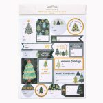 Christmas Trees Adhesive Labels