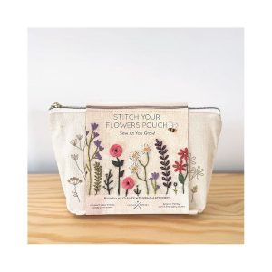 Stitch Your Flowers Pouch Kit