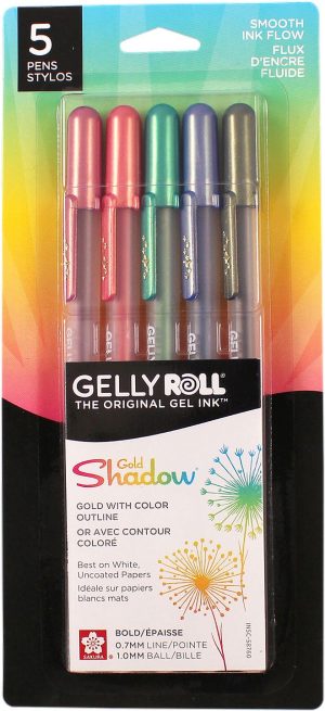 Gold Shadow Gelly Roll Pens