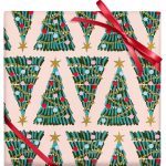 Festive Trees Continuous Roll Wrap