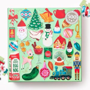 Retro Holiday 500 Piece Puzzle-B&N Exclusive